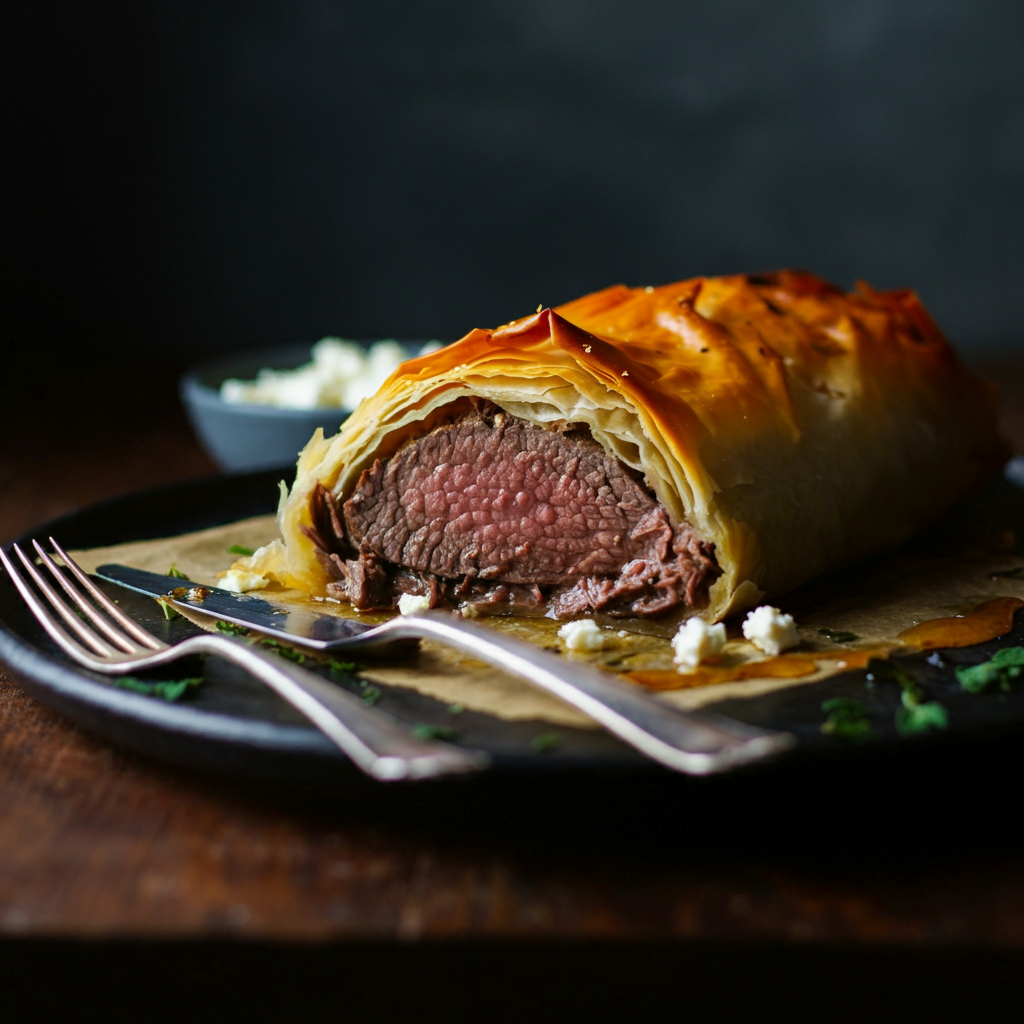 greek recipe for romance : Kleftiko Lamb in Phyllo with Feta and Honey