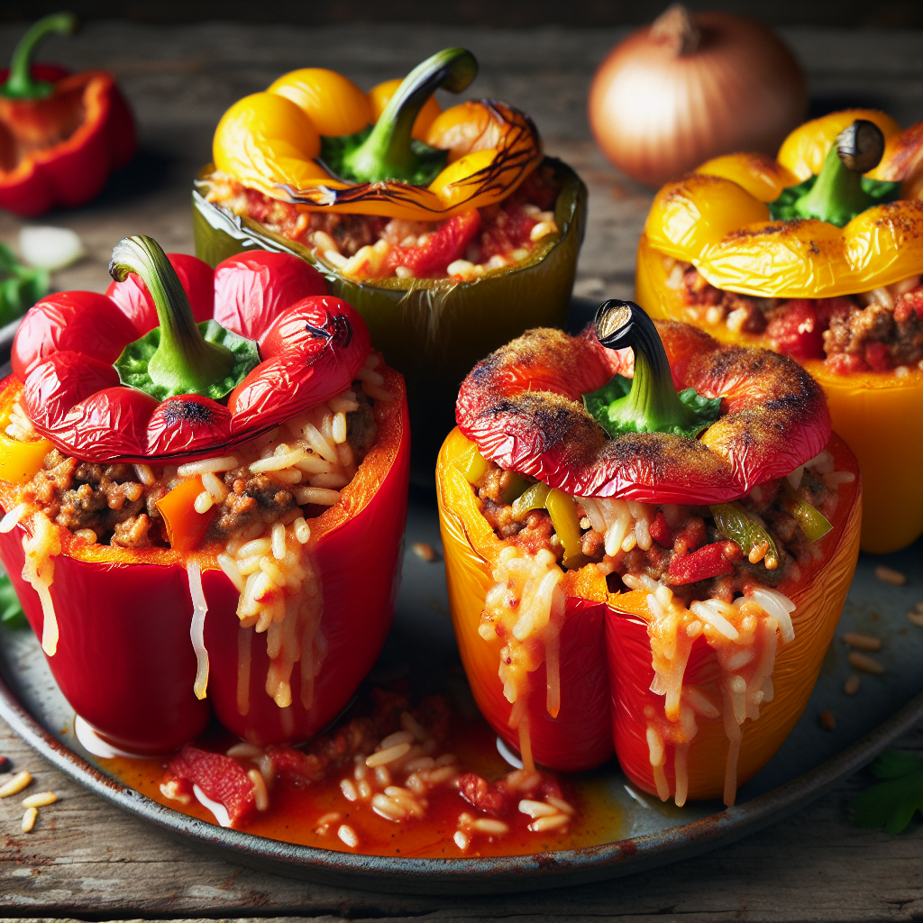 old fashioned stuffed bell peppers recipe