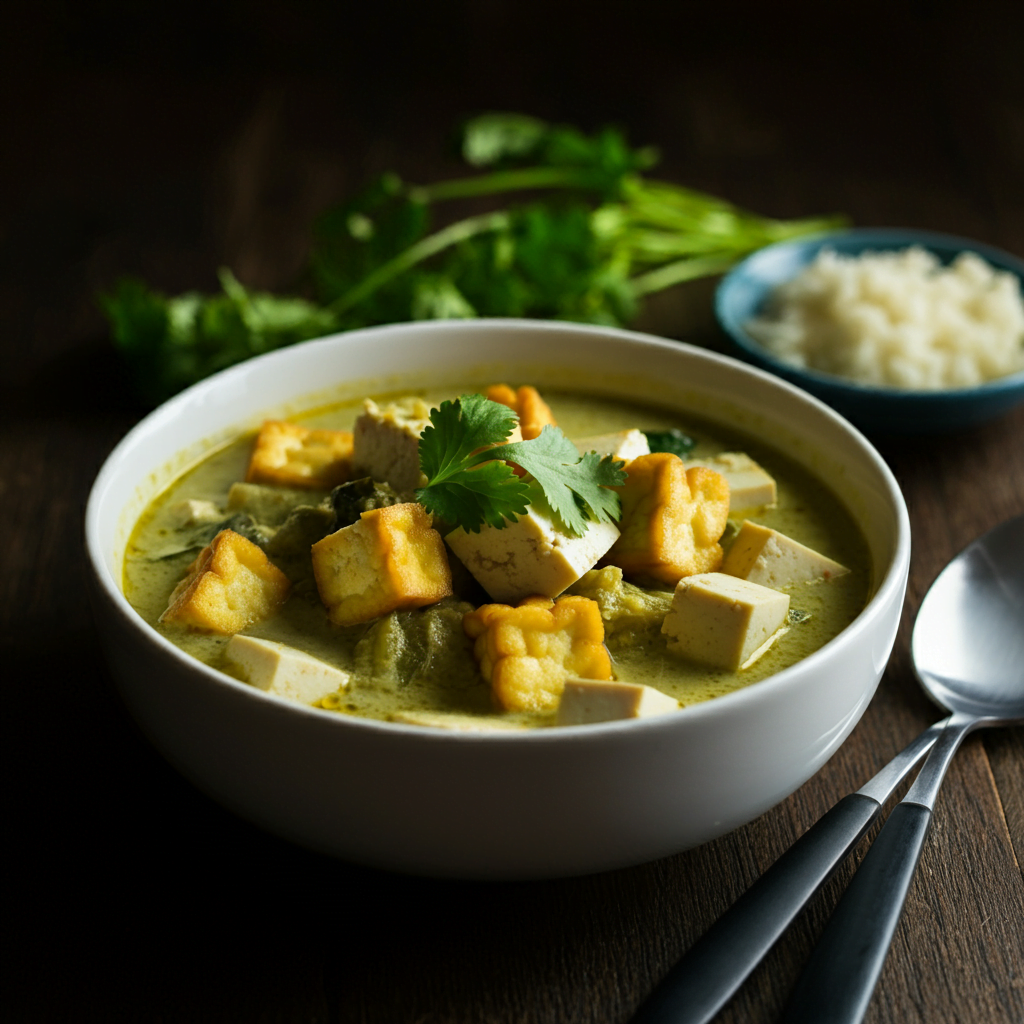 Easy Thai green curry with tofu recipe