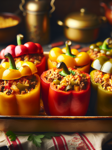 old fashioned stuffed bell peppers recipe