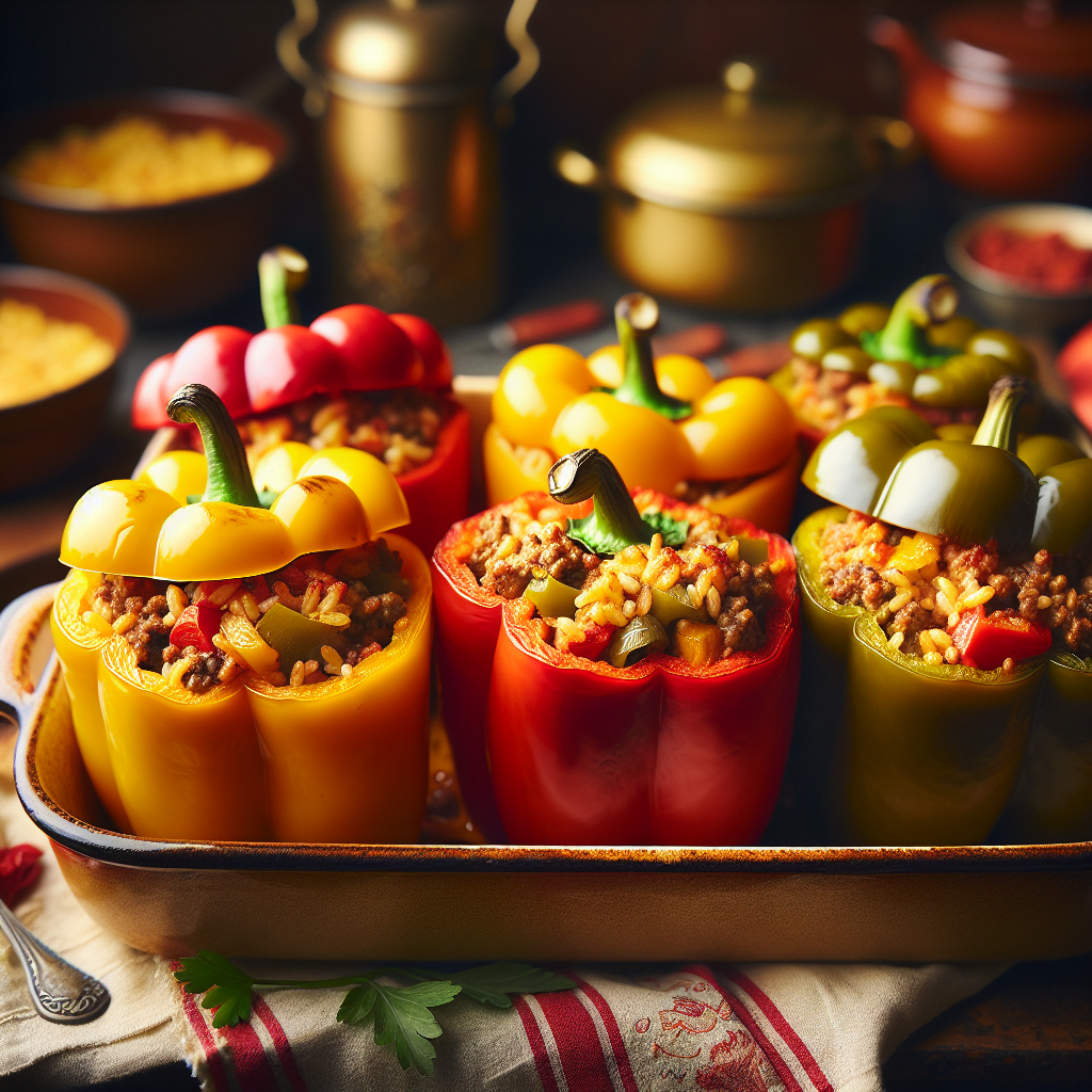 old fashioned stuffed bell peppers recipe